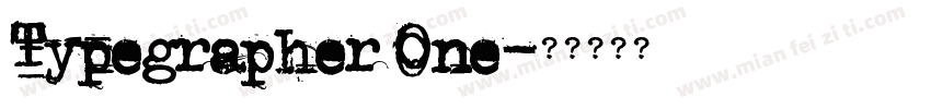 Typegrapher One字体转换